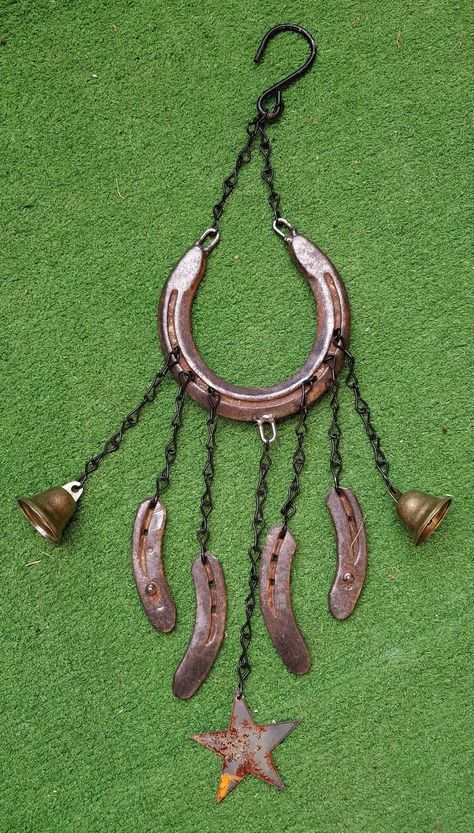 This Seasonal Decor item by LooSeeArt has 102 favorites from Etsy shoppers. Ships from Pownal, VT. Listed on Apr 9, 2024 Horseshoe Suncatcher Diy, Horseshoe Stained Glass Suncatcher, Horseshoe Wind Chimes Diy, Horse Shoe Wind Chime, Horseshoe Wind Chimes, Horse Shoe Ideas, Repurposed Horseshoes, Horseshoe Dream Catcher, Horseshoe Hanging