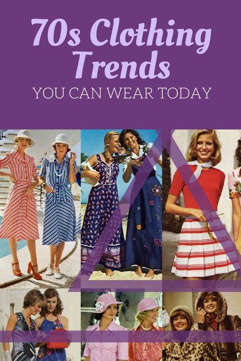 That’s not to say every single ‘70s trend is on point with  21st century mainstream fashion. The ‘70s ‘punk, ‘70s disco and ‘70s flower  child styles are too extreme to be worn on the everyday. It’s best to channel elements  of these quintessential ‘70s styles than it is to duplicate the look to a tee —  unless you want to look like you’re wearing a costume! Women In The 70s Fashion, 1970 To 1980 Fashion, Outfits From The 70s 1970s Street Styles, 1970s Outfits Ideas 70s Fashion, 1970s Fashion Disco Outfits Vintage 70s, 1970 Style Woman, 70s Outfits Women Dress, The 70’s, Fancy 70s Outfit