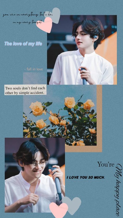 Create By Me 💜 Kim Taehyung Name Wallpaper, Aminé Wallpaper, Bts Cartoon, Cartoon Live, V Wallpaper, Happy Birthday Clip Art, Birthday Clip, Handsome Korean, Birthday Clips