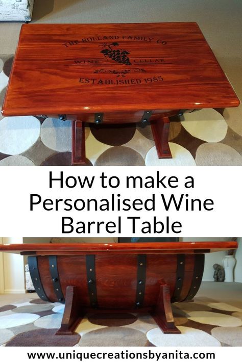 Winery Style, Table Top Ideas, Wine Barrel Coffee Table, Wine Barrel Table, Barrel Coffee Table, Barrel Ideas, Barrel Projects, Wine Barrel Furniture, Woodwork Ideas