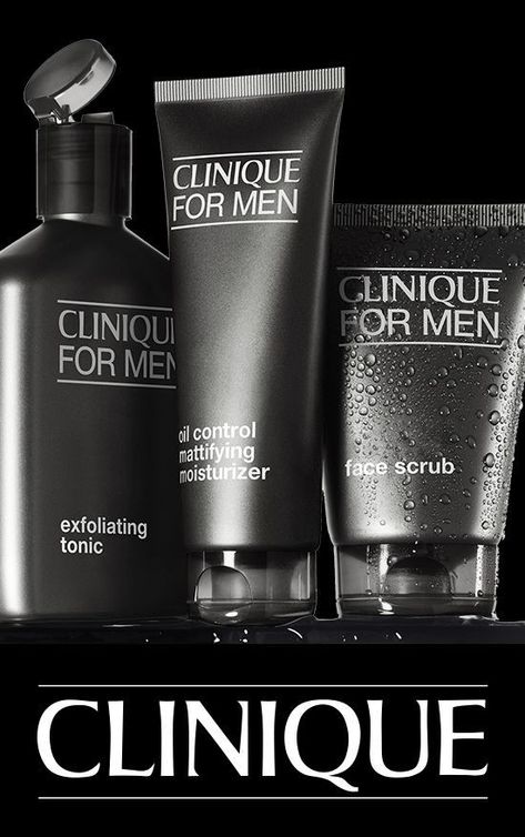 Makeup Tips For Small Eyes, Best Skincare For Men, Mens Skincare, Skin Care For Men, Clarins Skincare, Clinique For Men, Men Skin Care Routine, Clinique Cosmetics, Men Products