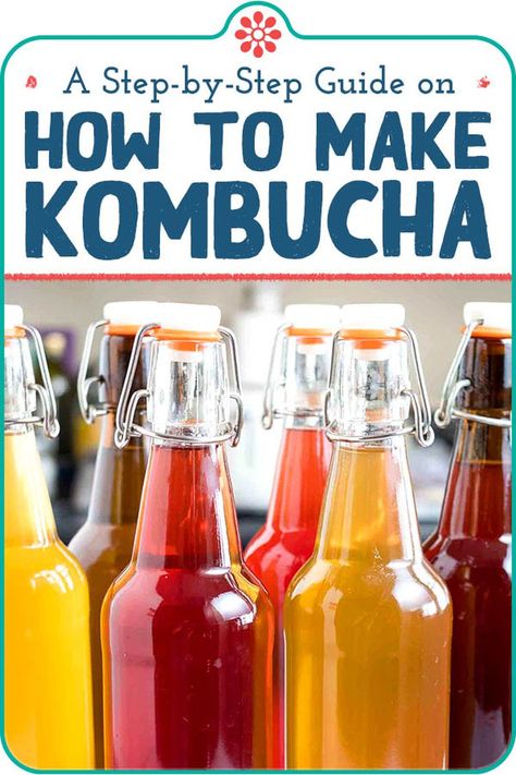 How to Make Kombucha at Home Brewing Kombucha, Nonalcoholic Drink, Make Your Own Kombucha, Kombucha Brewing, Make Kombucha, Kombucha Benefits, How To Brew Kombucha, Homemade Kombucha, Kombucha Recipe