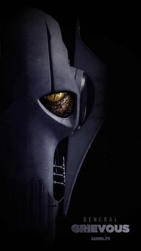 The menacing face of Star Wars General Grievous #generalgrievous #starwarsart #saberlife #lightsabers General Grievous Wallpaper, Star Wars General Grievous, Tools Logo, Metal Sonic, General Grievous, Tool Logo, Gellert Grindelwald, Star Wars Background, Star Wars Sith