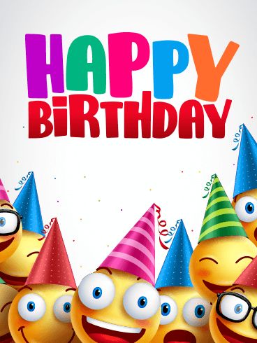 Happy Birthday For Kids Cards – Bucket Of Happiness | Birthday & Greeting Cards by Davia Happy Birthday Smiley, Birthday Emoticons, Birthday Wishes Boy, Happy Birthday Nephew, Happy Birthday Illustration, Birthday Wishes For Kids, Happy Birthday Boy, Happy Birthday Kids, Smiley Happy