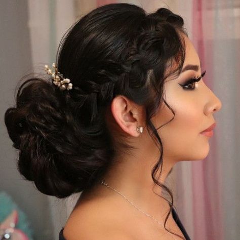 Charming 50 Quinceanera Hairstyles for Black Young Women | New Natural Hairstyles New Natural Hairstyles, Quinceanera Hairstyles, Quince Hairstyles, Bow Hairstyle, Glam Hair, Chic Hairstyles, Modern Hairstyles, Crown Hairstyles, Short Hairstyles