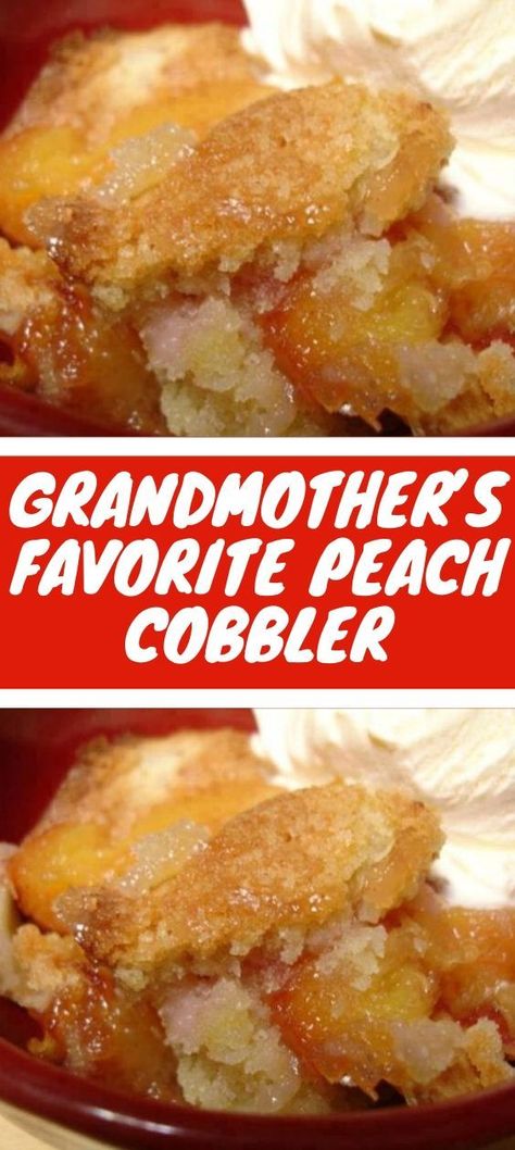 Canned Peach Cobbler Recipe, Good Peach Cobbler Recipe, Peach Cobbler Ingredients, Best Peach Cobbler, Homemade Peach Cobbler, Cobbler Recipes Easy, Pineapple Pie, Easy Peach Cobbler Recipe, Cobbler Easy