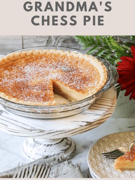 Old Fashioned Chess Pie Recipe, Chocolate Chess Pie Recipe, Chess Pie Recipe, Frozen Pie Crust, Chess Pie, Scratch Recipes, Easy Pie Recipes, Perfect Pies, Dessert Ingredients