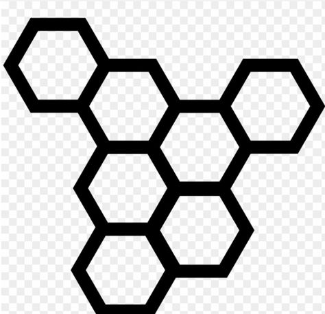 Honeycomb Svg Free, Honey Comb Drawing, Bee Svg Free, Honey Magic, Honeycombs Drawings, Honeycomb Svg, Honeycomb Art, Hexagon Tattoo, Clip Art Silhouette