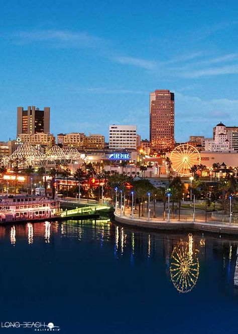 Relish the views even more so by taking a ride on the Ferris Wheel at The Pike in Downtown Long Beach. Long Beach Pike, Downtown Long Beach, Beautiful Scenes, Ride On, Relish, Beach Resorts, Long Beach, San Francisco Skyline, Ferris Wheel