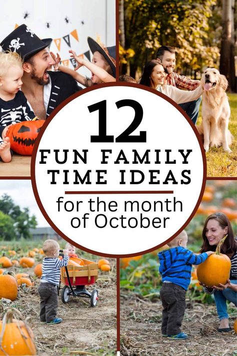 Fall is in full swing and Supermom Shuffle has prepared an October Family Night Ideas and Fun Activities List to help you get started for some fun in the month of October! Fun Fall Family Activities, Fall Family Night Ideas, Moms Night Out Ideas, Family Ideas Activities, Family Home Evening Ideas, Family Night Ideas, Activities List, Fall Family Activities, Fall Family Fun