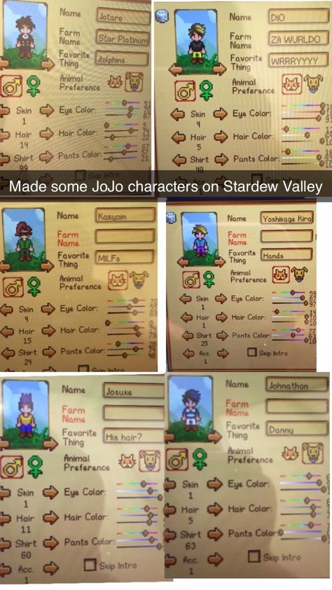 Stardew Valley Farm Names, Farm Names, Stardew Valley Farm, Stardew Valley Farms, Jojo Memes, Stardew Valley, Cat Names, Pet Names, Memes