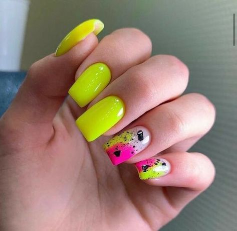 Summer 2024 Nail Trends: Vibrant June Manicure Ideas to Inspire Neon Nail Ideas Summer Short, Bright Nail Ideas Neon, Bright Neon Acrylic Nails Summer, Bright Neon Acrylic Nails, Neon Nails Short, Bright Nails For Summer, Short Neon Nails, Neon Nails Acrylic, Neon Nails Designs