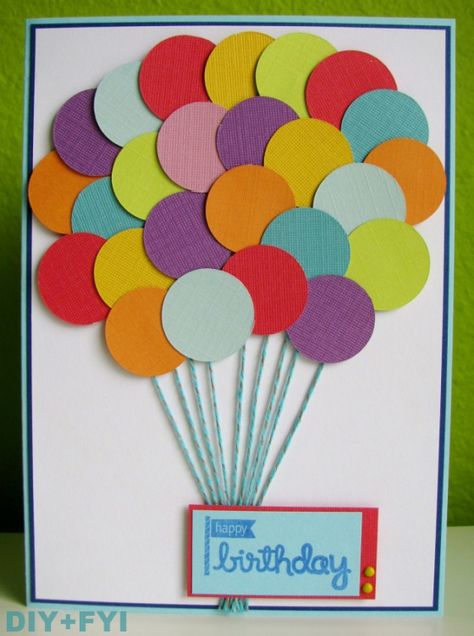 Easy Birthday Cards Diy, Handmade Cards Diy, Homemade Birthday Cards, Birthday Crafts, Kids Birthday Cards, Birthday Diy, Birthday Cards Diy, E Card, Handmade Birthday Cards