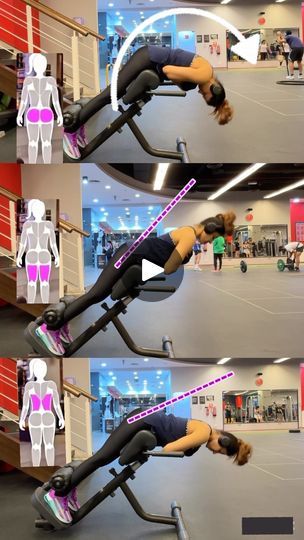 16K views · 1.2K reactions | HYPEREXTENSION - KNOW THE DIFFERENCE ✨✨💪
The hyperextension machine is excellent for building posterior chain strength, you can make slight changes to your form and make it more lower back, hamstrings or glutes dominant.

✅ Glutes - Keep your back rounded and tuck your chin, rounding your back shuts off the erectors (lower back) and puts more emphasis on the glutes. Now contract your glutes at the top of the movement controlling the descent to maximize muscle engagement.
✅ Hamstrings - Keep your legs slightly bent, lean forward so that the hamstrings are fully stretched and then hyper-extend to return to the top position, you should feel an intense muscle contraction here.
✅ Lower back - Here, the focus is on full flexion and extension of the spine. Lean forwa Gym Machines For Glutes, Muscle Contraction, Gym Machines, The Descent, Lower Back, Abs Workout