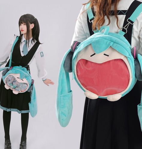 Moth Fairy, Fun Fits, Two Ponytails, Ita Bag, Super Happy, Blue Ties, Cute Bags, Our Lady, Hatsune Miku