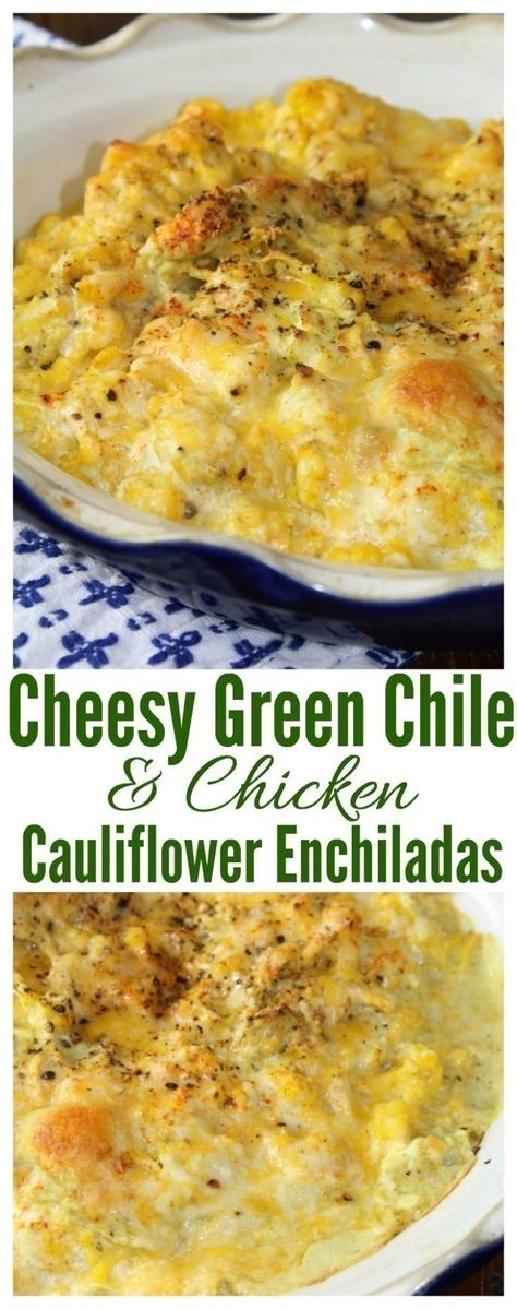 Keto Receipts, Chicken Cauliflower Casserole, Meal Vegetarian, Lean Protein Meals, Keto Dishes, Loaded Cauliflower, Green Chile Chicken, Breakfast Photography, Chicken Cauliflower