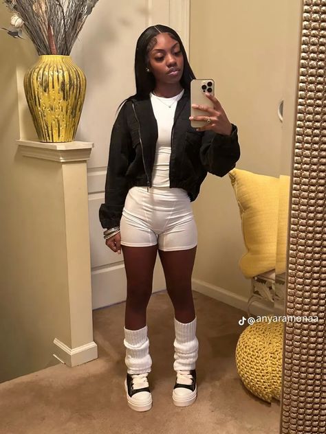 Baddie All White Outfit, Summer Outfits Fly Girl, Christian Zerotre Shoes Outfit Black Women, Fluffy Slides Outfit Baddie, Throw Back Thursday Outfits Spirit Week, Christian Zero Tre Outfits, Birthday Outfits Black Girls Teens, Back To School Outfits Black Teen Girl Summer, Outfit Inspo Fly Girl