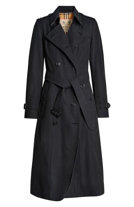 Burberry Trenchcoat, Blue Trench Coat, Burberry Trench, Burberry Trench Coat, Double Breasted Coat, Trench Coats, British Style, Popular Style, Long Coat