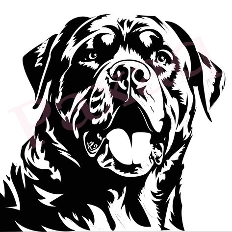 Rottweiler Clipart, Rottweiler Svg, Rottweiler Tattoo, Dog 101, Texas Outline, Clothes Printing, Art Scrapbook, Pull Cart, Dog Vector