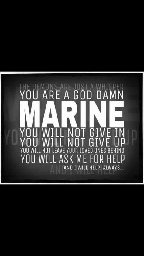 Marines Quotes, Marine Corps Quotes, Marine Quotes, Military Life Quotes, Marines Funny, Marine Corps Humor, Usmc Quotes, Military Motivation, Patriotic America