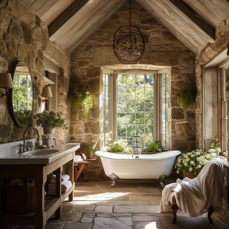 Country Cottage Living from m.facebook.com French Country Interior, Country Cottage Living, Case In Pietra, Country Interior Design, Sandberg Wallpaper, Country House Interior, Cottage Bathroom, Cottage Exterior, تصميم للمنزل العصري