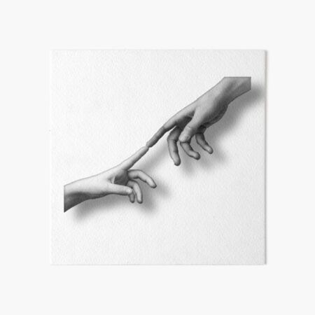 "Fingers touch souls connect " Art Board Print by mohamedmk111 | Redbubble Finger Touching Drawing, Fingers Touching, Soft Launch, Indie Drawings, Two Fingers, Shoulder Tattoo, Hight Quality, Art Board, Watercolor Paper