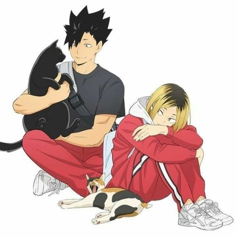 Kuroo And Kenma, Popup Event, Haikyuu Nekoma, Bokuto Koutarou, Haikyuu Volleyball, Japanese Drawings, Kuroo Tetsurou, Kenma Kozume, Haikyuu 3