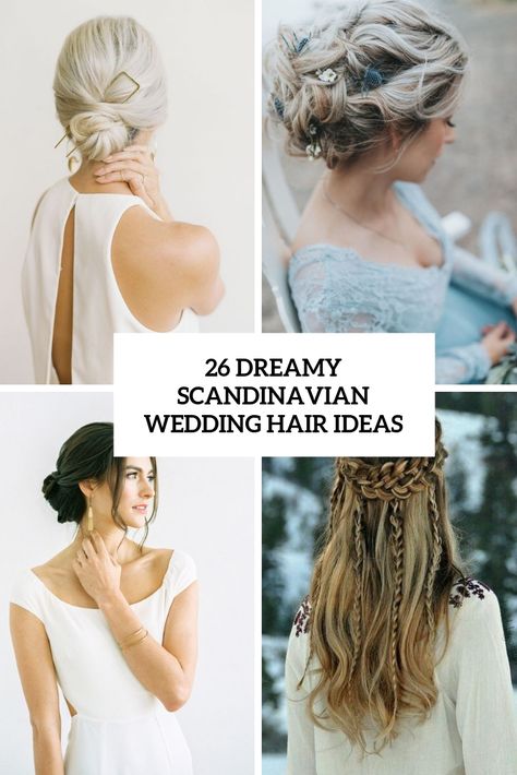 Viking Wedding Hairstyles, Beach Bridesmaid Hair, Hairstyles Female, Wedding Hair Ideas, Scandinavian Wedding, Wedding Hairstyle Ideas, Nordic Wedding, Traditional Boho, Wedding Bun Hairstyles