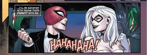 Spider Man And Black Cat, Black Cat Pfp, Black Cat Comics, Spiderman Black Cat, Animes Emo, Black Cat Aesthetic, Black Cat Marvel, Cat Pfp, Cat Wedding