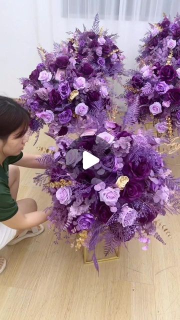 Angela Flower on Instagram: "Angela Flower 60cm Purple Gold Flower Balls For Table Centerpieces Wedding Event Supplies. A7830
From : @angelaflowerofficial
angelaflowerofficial, Flowers for designers!
https://angela-flower.com" Table Centerpieces Wedding, Flower Balls, Centerpieces Wedding, Event Supplies, Flower Ball, Event Flowers, Wedding Table Centerpieces, Gold Flower, Wedding Event