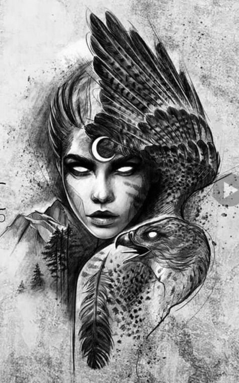 240 Magnificent Valkyrie Tattoos Ideas and Meaning (2023) - TattoosBoyGirl Design Drawings, Tattoo Design Drawings, Tattoo Design, Art Tattoo, Feathers, Tattoo Ideas, Birds, Tattoos, Drawings