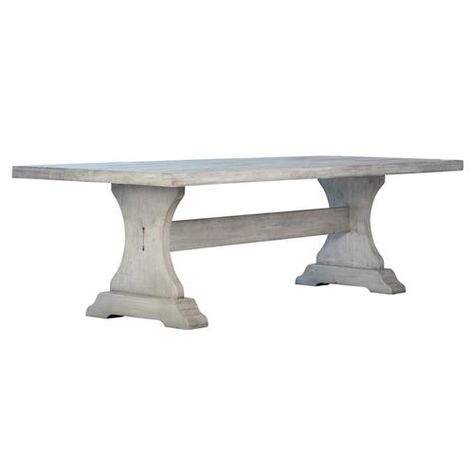 Lino Rustic Lodge White Wood Rectangular Dining Table - 96"W Whitewash Dining Table, Pine Wood Dining Table, Black Wood Dining Table, Bistro Dining Table, Dovetail Furniture, Dining Table Sizes, Bistro Table Outdoor, Antique Dining Tables, Drop Leaf Dining Table