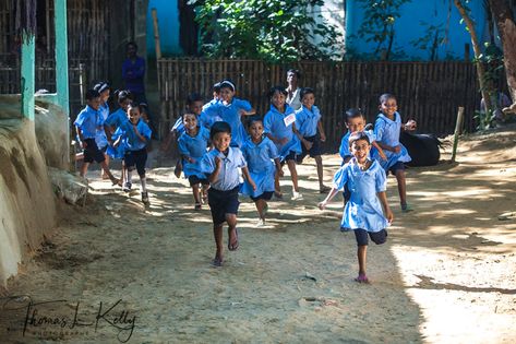 Students run to their Pre-school in Malinchora Village. Bangladesh. Ayyappa Swamy Wallpapers 3d, Doodle Kids, Ayyappa Swamy, Village School, Video Design Youtube, 15 Aug, Asthetic Picture, Doll Eye Makeup, Kids Doodles