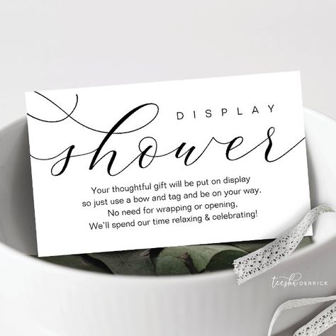 Wedding Display Shower, Modern elegance minimal Enclosure Card Display Shower Wording, Shower Modern, Wedding Display, Lilac Wedding, Wedding Enclosure Cards, Shop Wedding, Display Cards, Bridal Shower Gifts, Enclosure Cards