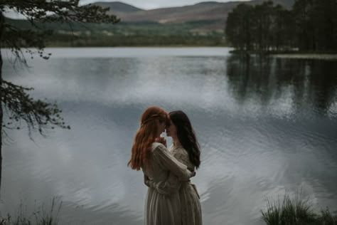 Girls In Love With A Girl Aesthetic, Sapphic Fantasy Aesthetic, Forest Elopement, Cairngorms National Park, The Enchanted Forest, Shadow And Bone, Fantasy Aesthetic, High Fantasy, Woodland Wedding