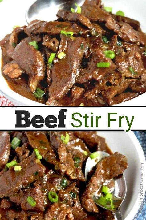 Beef Stir Fry Recipe, Easy Beef Stir Fry, Beef Stir Fry Recipes, Ginger Beef, Recipe Beef, Better Than Takeout, Mapo Tofu, Stir Fry Recipe, Fry Sauce