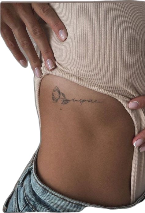 Side Body Tattoo, Bum Tattoo, Small Tattoo, Body Tattoos, Simple Tattoos, Small Tattoos, Tattoos For Women, Collage, Tattoos