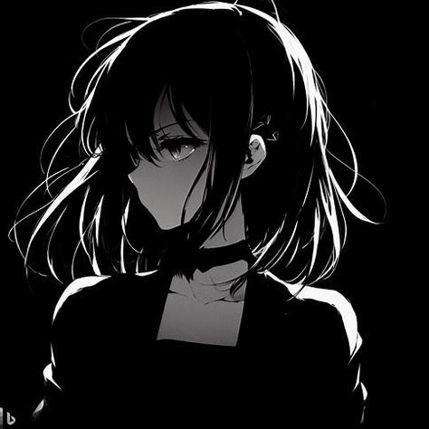 #manga #anime #romance Anime Pfp Girly Dark Aesthetic, Anime Dark Pfp, Noir Anime, Dark Anime Pfp, Anime Profile Picture, Anime Date, Wallpapers Desktop, Cool Wallpapers, Black Anime Characters