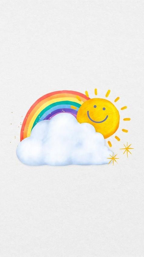 Mobile Wallpaper Aesthetic, Weather Mobile, Wallpapers 2023, Cute Wallpaper Iphone, Iphone Wallpaper Cute, Aesthetic Paper, Care Bear Party, About Rainbow, Bunny Painting