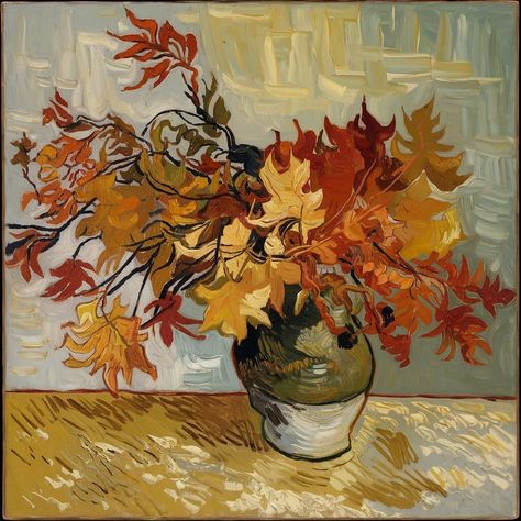 Embracing the beauty of autumn with these vibrant leaves, reminiscent of Van Gogh’s stunning sunflowers. 🍂🌻 Each petal tells a story of change and warmth. What’s your favorite way to celebrate the season? 🍁✨ #vangoghinspired #autumninspiration #vangoghsunflowers Van Gogh Inspired, Van Gogh Sunflowers, Autumn Inspiration, Van Gogh, Autumn Leaves, The Beauty, Sunflower, Fan Art, Fan