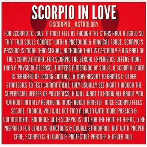 Scorpio in love Scorpio Zodiac Facts Men, Scorpio In Love, Capricorn Relationships, Zodiac Quotes Scorpio, Astrology Scorpio, Scorpio And Capricorn, Aries And Scorpio, Scorpio Traits, Pisces And Scorpio