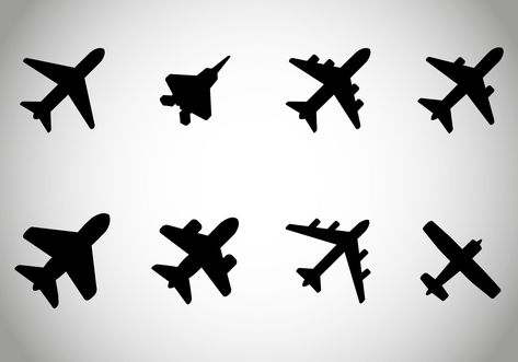 Download Free Air Planes Vector Vector Art. Choose from over a million free vectors, clipart graphics, vector art images, design templates, and illustrations created by artists worldwide! Mini Aeroplane Tattoo, Mini Airplane Tattoo, Tiny Airplane Tattoo, Aeroplane Tattoo, Aircraft Tattoo, Tattoo Airplane, Simple Couples Tattoos, Plane Vector, Airplane Tattoo