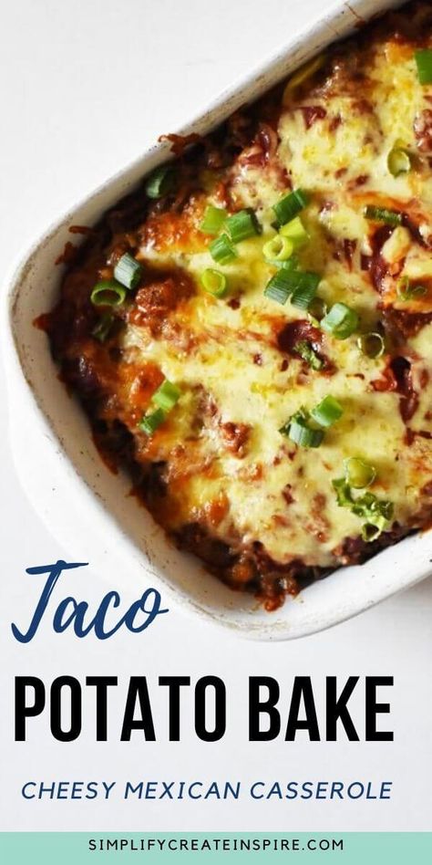 Mexican Potatoes And Ground Beef, Potato Taco Casserole, Taco Potato Bake, Mexican Potato Casserole, Taco Potato Casserole Bake, Taco Potato Casserole, Taco Potatoes Casserole, Mexican Potatoes, Leftover Taco Meat