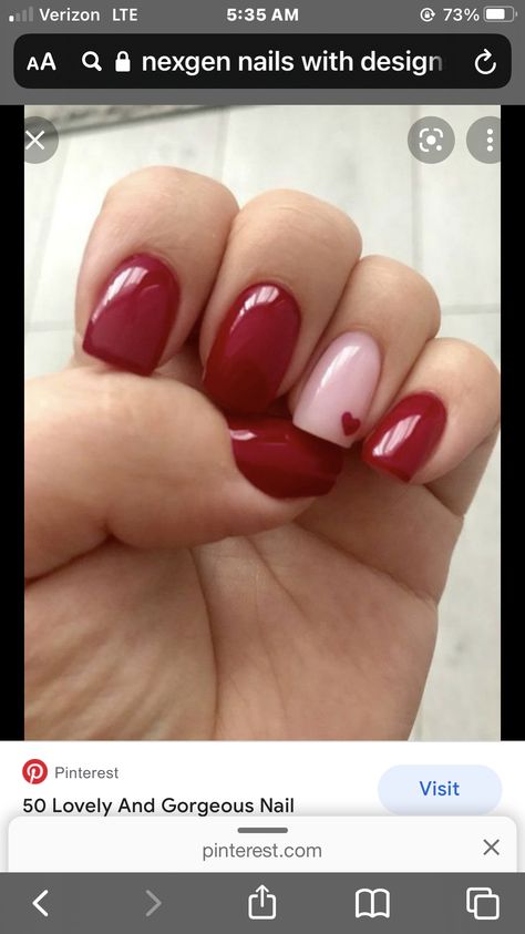 Burgundy Fall Nails, Red Nail Theory, Nail Theory, Deep Red Nails, Fake Nails White, Kutek Disney, Dark Red Nails, Wine Nails, February Nails