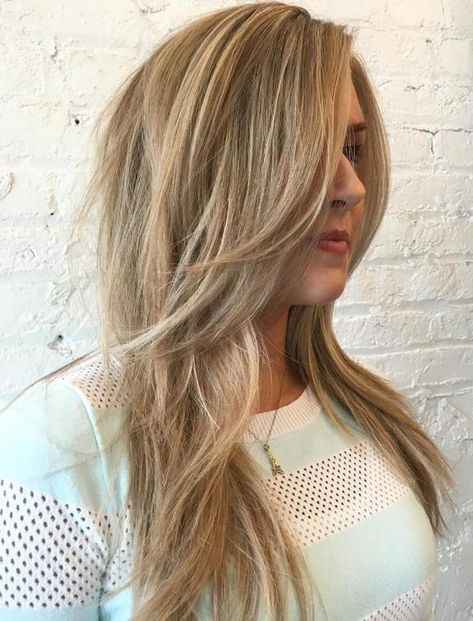 Straight Layered Haircut For Long Hair Layered Haircut For Long Hair, Long Hair Cuts Straight, Haircut For Long Hair, Corte Shag, Medium Length Hair Straight, Layered Haircuts For Women, Straight Layered Hair, Long Layered Haircuts, Layered Haircut