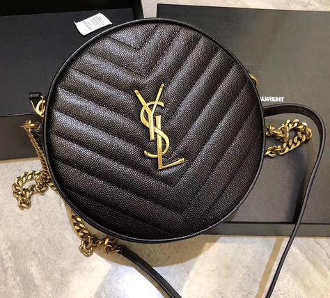 Ysl Circle Bag, Ysl Round Bag, Round Purse, Magical Jewelry, Round Bag, Bag Collection, Monogram Bag, Metal Hardware, Luxury Handbags