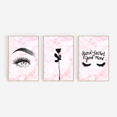 Beauty Shop Decor, Lash Room, Beauty Salon Design, Lashes Logo, Lace Gown Styles, Wall Murals Painted, Beauty Lash, Graphic Ideas, Gown Styles