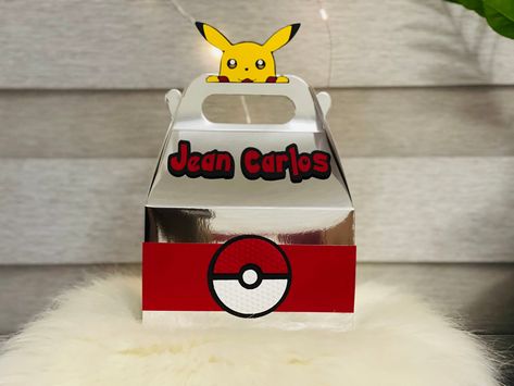 Excited to share this item from my #etsy shop: 12 Set Personalized Candy Box Handmade Boxes, Pokemon Birthday Party, Personalized Candy, Pokemon Theme, Pokemon Party, Gable Boxes, Pokemon Birthday, Party Box, Valentine Box