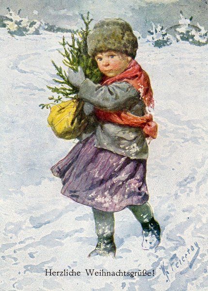 Weihnachten vor hundert Jahren- Teil II: Weihnachten aus Künstlersicht - Hannover-Bothfeld Clip Art Pictures, Vintage Christmas Images, Christmas Rugs, Christmas Card Crafts, Christmas Past, Victorian Christmas, Vintage Christmas Cards, Vintage Greeting Cards, Christmas Illustration