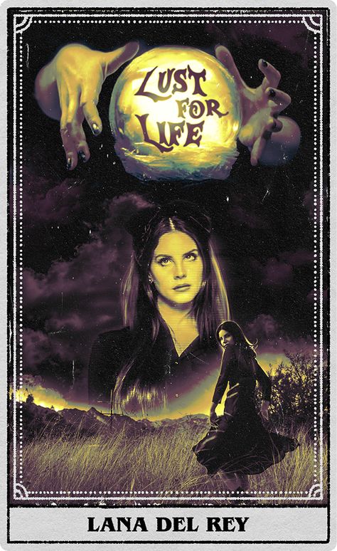 Halloween Tarot Cards, فنسنت فان جوخ, Halloween Tarot, Helloween Wallpaper, Lana Del Rey Love, Lana Del Rey Vinyl, Music Poster Design, Lust For Life, Lana Del Ray